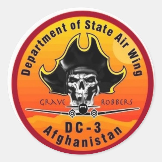 Rond Sticker DOS AIRWING Grave Robbers (Devant)