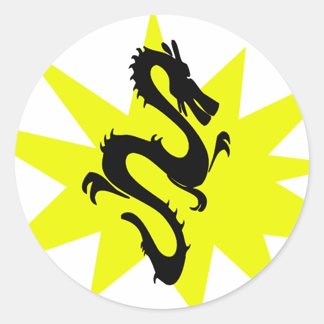 Rond Sticker Dragon (Devant)