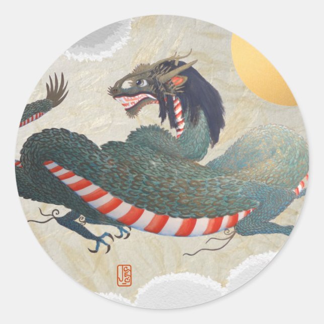 Rond Sticker DRAGON Classic Round 1 1/2" (Devant)