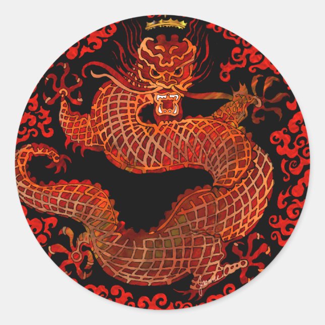 Rond Sticker Dragon King (Devant)