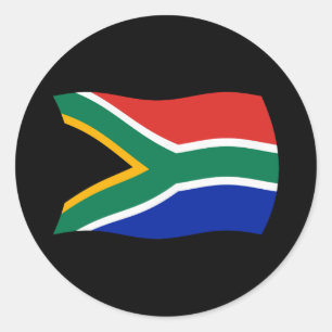 Rond Sticker Drapeau Afrique du Sud