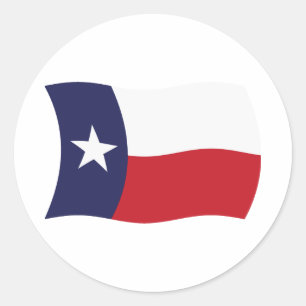 Rond Sticker Drapeau Texas