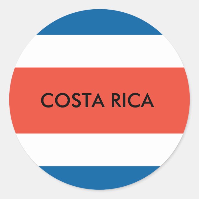 Rond Sticker du Costa Rica (Devant)