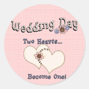 Rond Sticker du jour de mariage