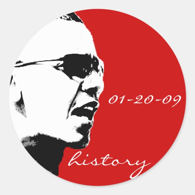 Rond Sticker du jour d'inauguration (Devant)