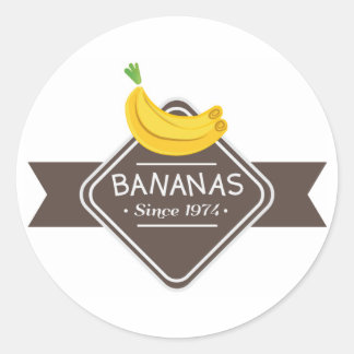 Rond Sticker du logo BANANAS