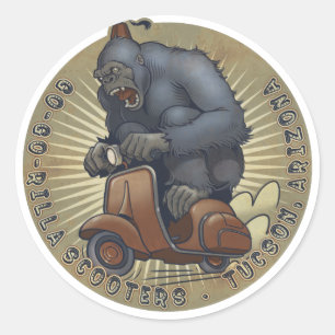 Rond Sticker du logo couleur GGR