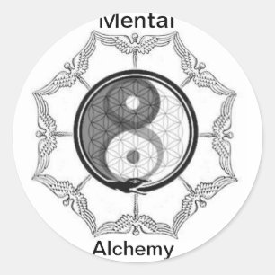 Rond Sticker du logo de l'alchimie mentale