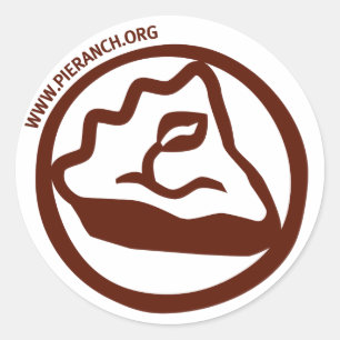 Rond Sticker du logo de pie Ranch