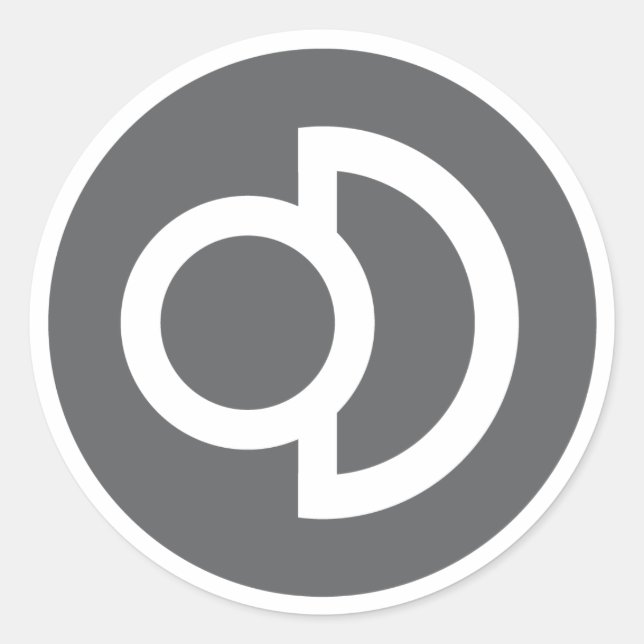 Rond Sticker du logo Deconbrio (Devant)