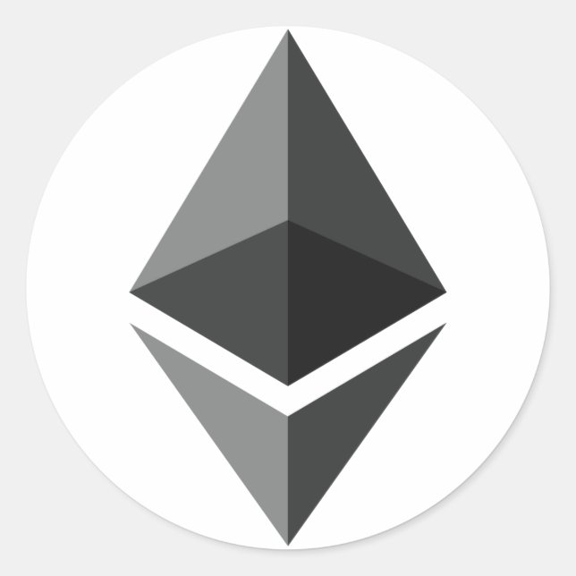 Rond Sticker du logo Ethereum (Devant)