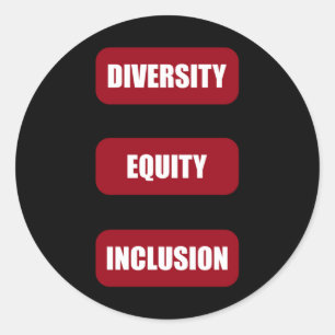Rond Sticker du pack d'inclusion diversité équité