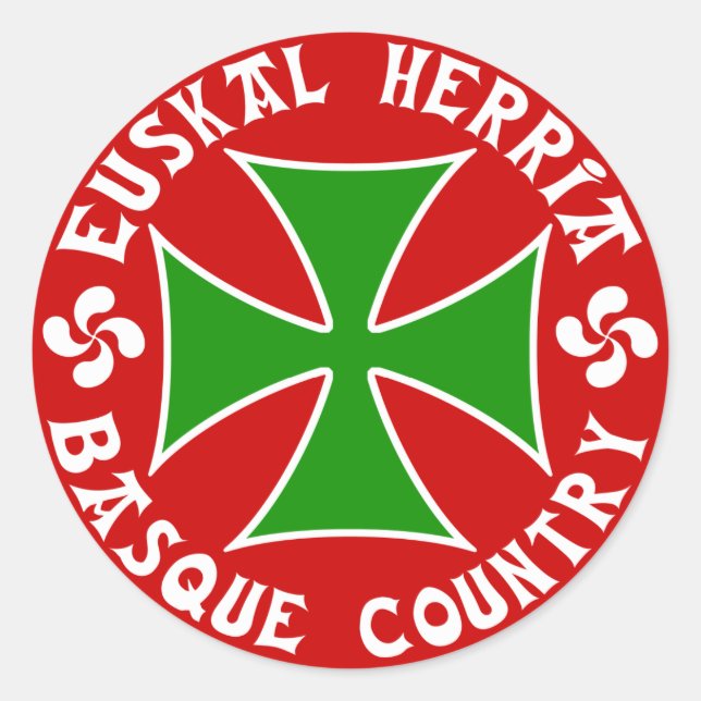 Rond Sticker du Pays basque (Devant)
