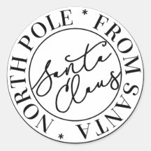 Sticker du pôle Nord du Père Noël