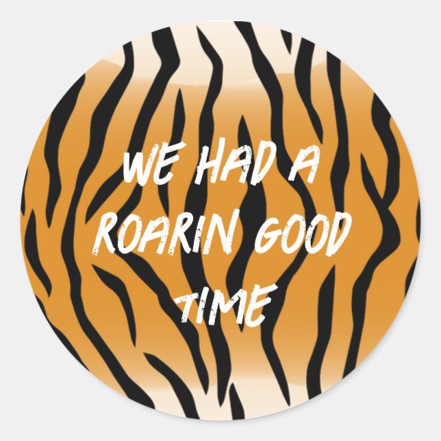 Rond Sticker du Tiger Party (Devant)