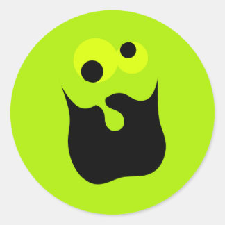 Rond Sticker du visage fou