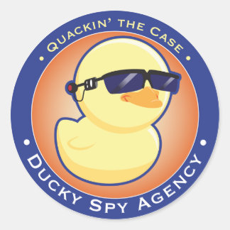 Rond Sticker Ducky Spy Agency