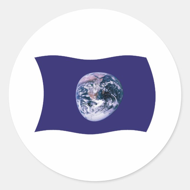 Rond Sticker Earth Flag (Devant)