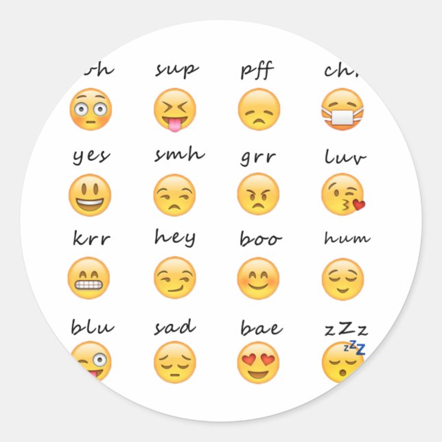 Rond Sticker Emoji (Devant)