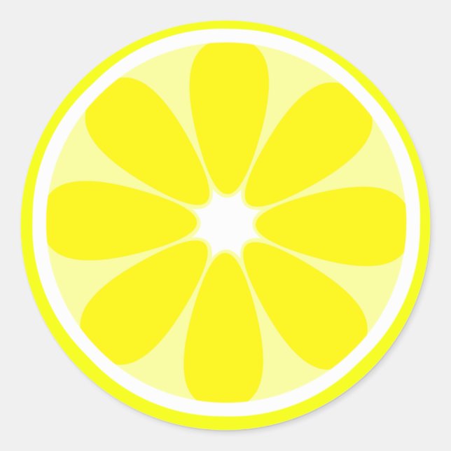 Rond Sticker en tranches de citron (Devant)