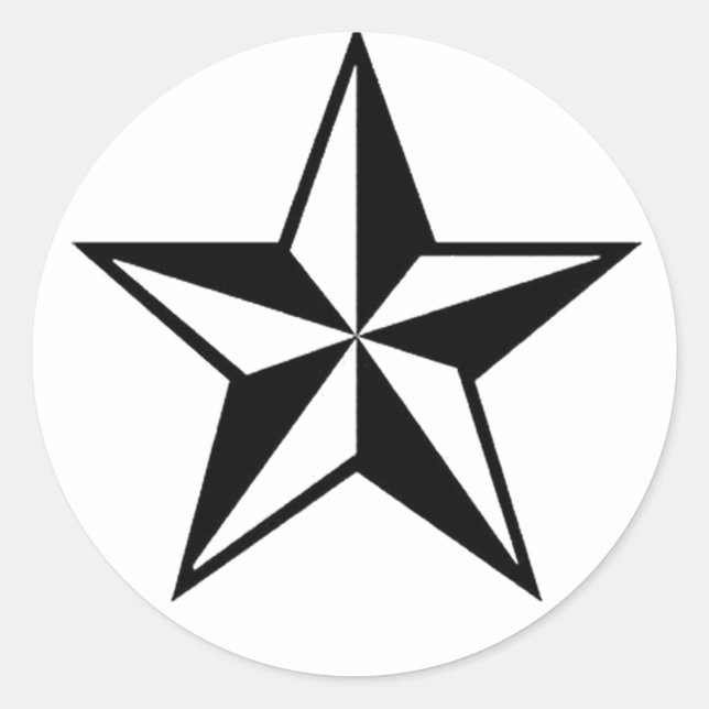 Rond Sticker étoile Lone (Devant)