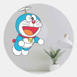 Rond Sticker Express de dessin coloré"