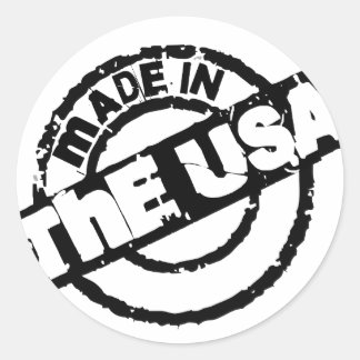 Rond Sticker Fabriqué Aux États-Unis