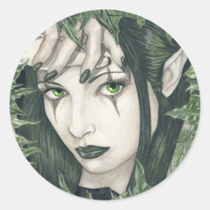 Rond Sticker Fairy of the Dark Forest