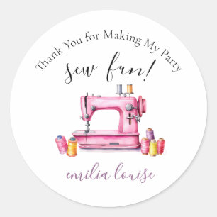 Rond Sticker favori de fête d'anniversaire de couture