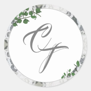 Rond Sticker Feuille en dentelle blanche et Rose