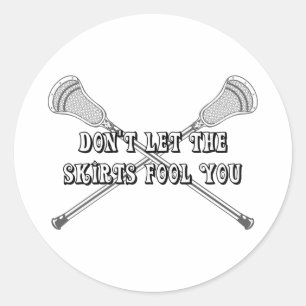 Rond Sticker Fool Girls Lacrosse