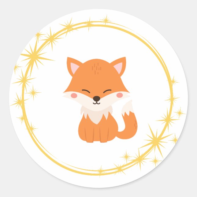 Rond Sticker Fox (Devant)