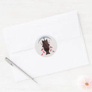 Rond Sticker Fox volant