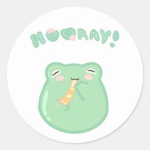 Rond Sticker Froggy mignon