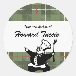Rond Sticker "From the Kitchen" rétro