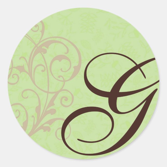 Rond Sticker Gabby Monogram (Devant)