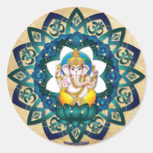 Rond sticker ganesh