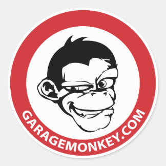 Rond Sticker GarageMonkey