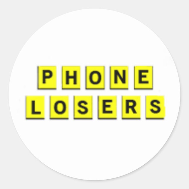 Rond Sticker gaufre perdant de l'Amérique (Devant)