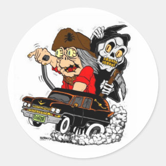 Rond Sticker Geezer Death