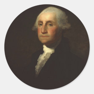 Rond Sticker George Washington