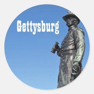 Rond Sticker Gettysburg Statue III