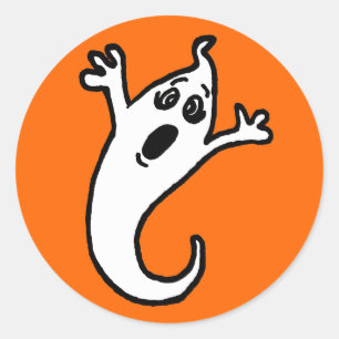Rond Sticker Ghost mignon