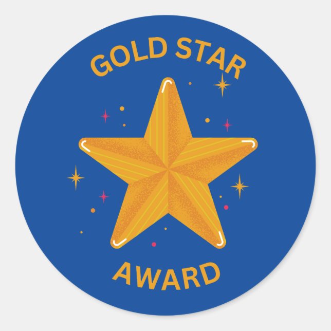 ROND STICKER GOLD STAR AWARD ! (Devant)
