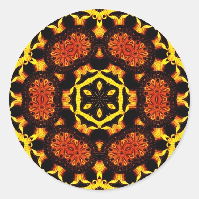 Rond Sticker Golden Geometrica (Devant)