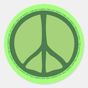 Rond Sticker Green Peace