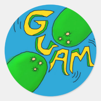 Rond Sticker Guam