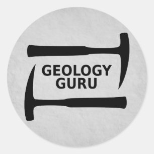 Rond Sticker Guru de géologie