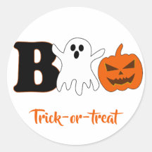 Sticker Halloween Boo drôle