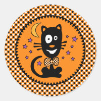 Sticker Halloween drôle Kitty